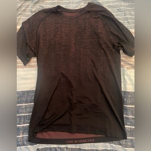 Lululemon Shirt, Black/Red, Large
